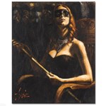 The Noble Cortasana LIMITED EDITION Embellished Giclee on Board by Fabian Perez, Numbered and Hand Signed with Certificate of Authenticity!