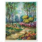 Countryside Stroll! Untitled Limited Edition Serigraph by Dimitri Polak, Numbered and Hand Signed with Certificate of Authenticity!