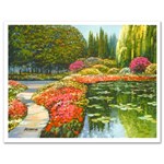 The Colors of Giverny Limited Edition Hand Embellished Giclee on Canvas (27 x 20.5) by  Howard Behrens! Numbered and Hand Signed with Certificate of Authenticity!