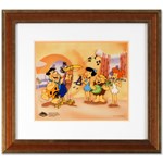 Fred Plays the Harp Limited Edition Sericel from the Popular Animated Series The Flintstones! Includes Certificate of Authenticity! Custom Framed and Ready to Hang!