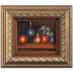 Still Life! Untitled Original Oil Painting on Canvas, Hand Signed by the Artist! Framed and Ready to Hang!