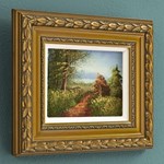Landscape! Untitled Original Oil Painting on Canvas, Hand Signed by the Artist! Framed and Ready to Hang!