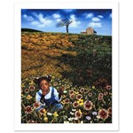Girl In The Flowers Limited Edition Lithograph by Barbara Higgins-Bond! Numbered and Hand Signed!