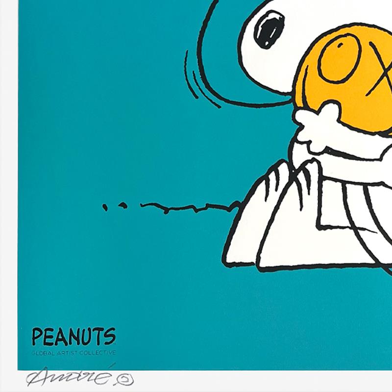 Snoopy Hugs Mr A. (Blue)