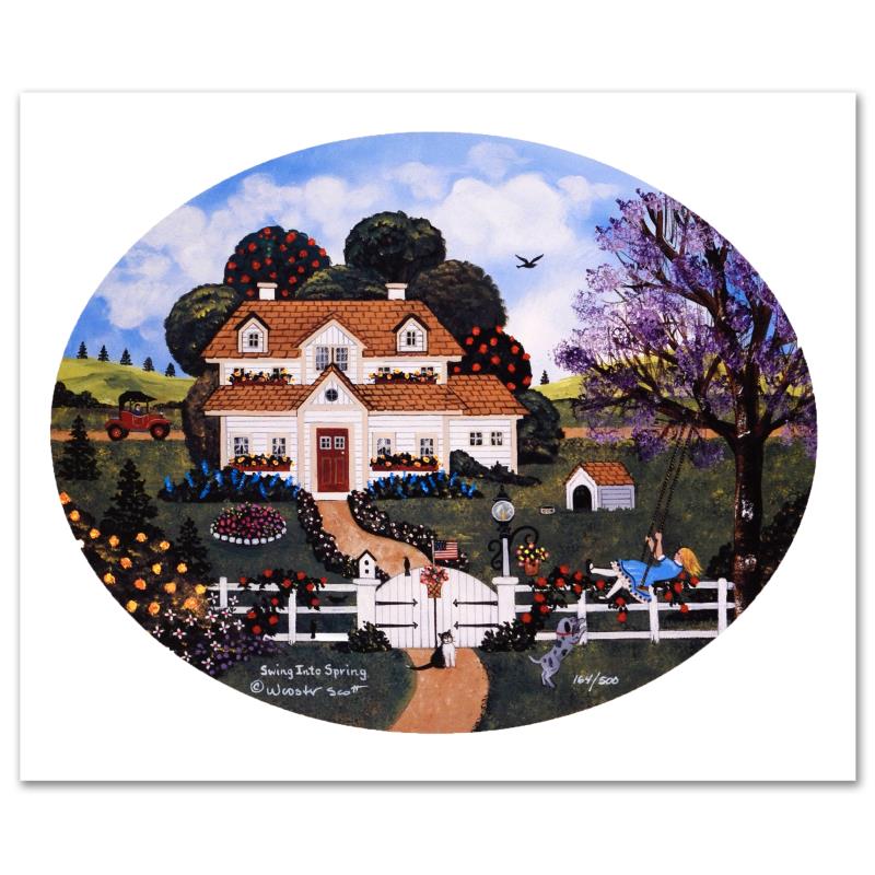 Swing into Spring by Jane Wooster Scott For Auction - 188215