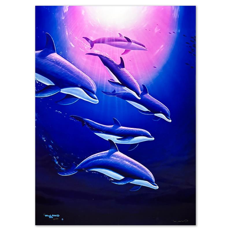 Dolphin Tribe by Wyland For Auction - 201756 | Qart.com