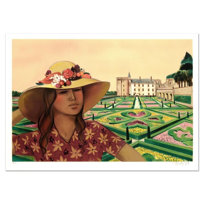 Chateau and Gardens by Robert Vernet Bonfort For Auction