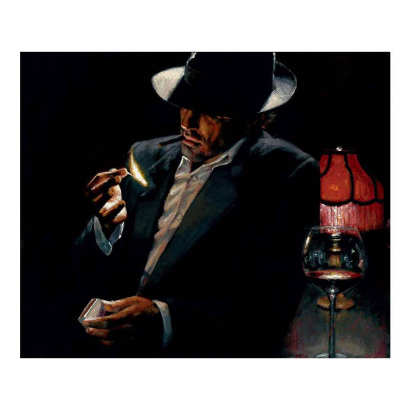 fabian perez man lighting cigarette Man Lighting Cigarette II