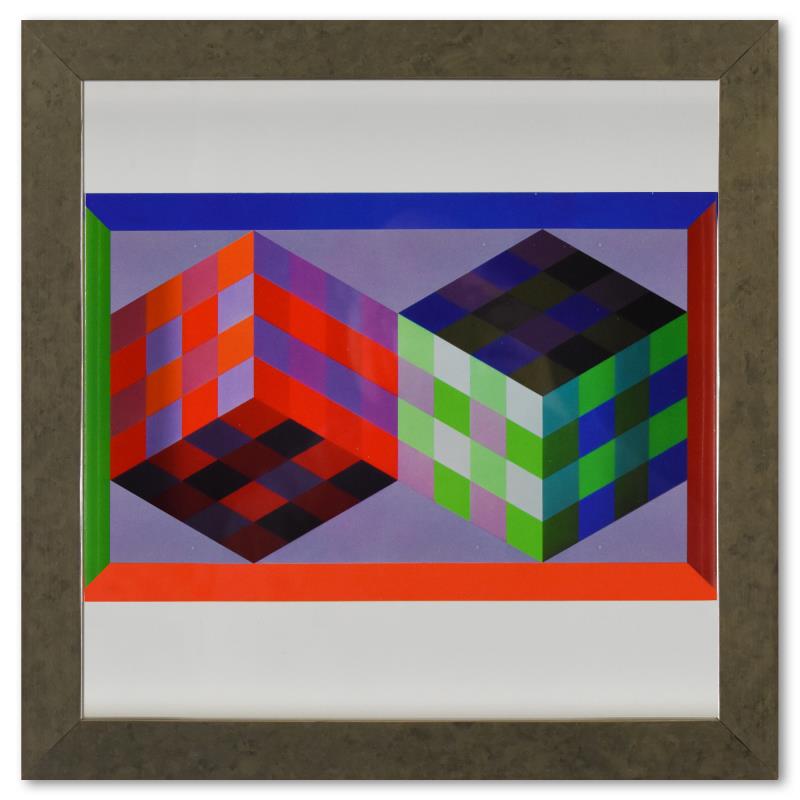 Tridim J de la serie Hommage A L'Hexagone by Victor Vasarely For