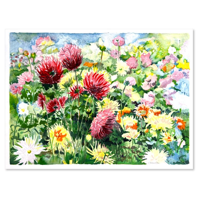 Dahlias by Perla Fox For Auction - 258755 | Qart.com