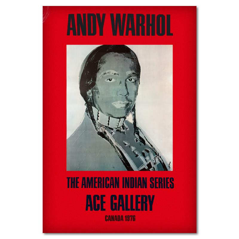 Warhol Poster: The American Indian Series (Red) Warhol Poster: The American Indian Series (Red)