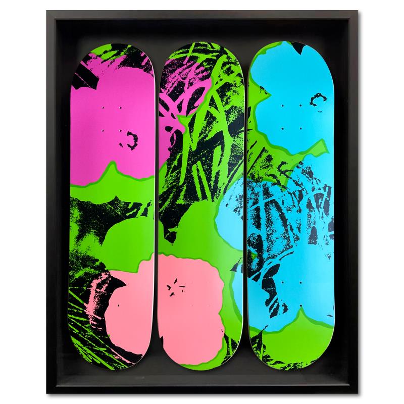 Flowers - Green/Pink
