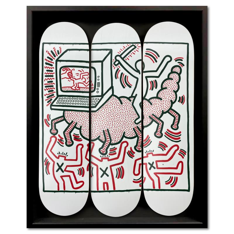 Keith Haring ヘビ型スケートボード Centipede